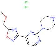 4-[5-(Methoxymethyl)-1,2,4-oxadiazol-3-yl]-2-(piperazin-1-yl)pyrimidine dihydrochloride