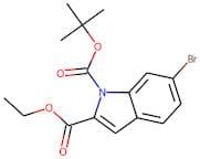 Ethyl 6-bromo-1H-indole-2-carboxylate, N-BOC protected