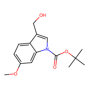 3-(Hydroxymethyl)-6-methoxy-1H-indole, N-BOC protected