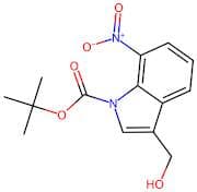 3-(Hydroxymethyl)-7-nitro-1H-indole, N-BOC protected
