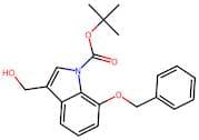 7-(Benzyloxy)-3-(hydroxymethyl)-1H-indole, N-BOC protected