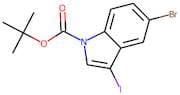 5-Bromo-3-iodo-1H-indole, N-BOC protected