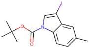 3-Iodo-5-methyl-1H-indole, N-BOC protected