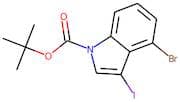 4-Bromo-3-iodoindole, N-BOC protected