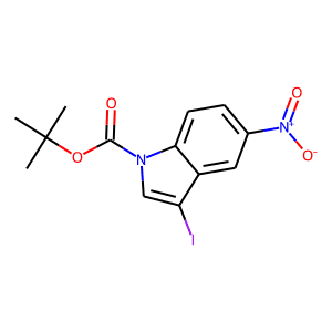 3-Iodo-5-nitro-1H-indole, N-BOC protected