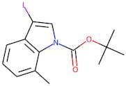 3-Iodo-7-methyl-1H-indole, N-BOC protected