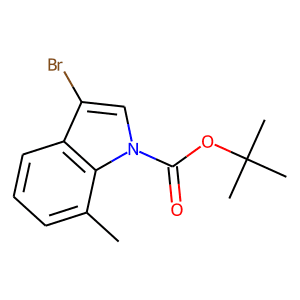 3-Bromo-7-methyl-1H-indole, N-BOC protected