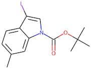3-Iodo-6-methyl-1H-indole, N-BOC protected 98%