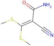 2-Cyano-3,3-bis(methylsulphanyl)acrylamide