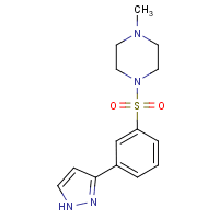 1-Methyl-4-[3-(1H-pyrazol-3-yl)phenyl]sulfonyl-piperazine
