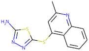 5-[(2-Methylquinol-4-yl)thio]-1,3,4-thiadiazol-2-amine
