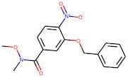 3-(Benzyloxy)-N-methoxy-N-methyl-4-nitrobenzamide