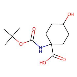 1-Amino-4-hydroxycylclohexane-1-carboxylic acid, N-BOC protected