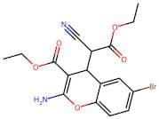 Ethyl 2-amino-6-bromo-4-(1-cyano-2-ethoxy-2-oxoethyl)-4H-1-benzopyran-3-carboxylate