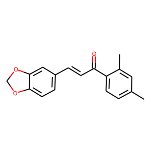 3-(1,3-benzodioxol-5-yl)-1-(2,4-dimethylphenyl)prop-2-en-1-one