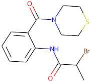 N1-[2-(1,4-thiazinan-4-ylcarbonyl)phenyl]-2-bromopropanamide