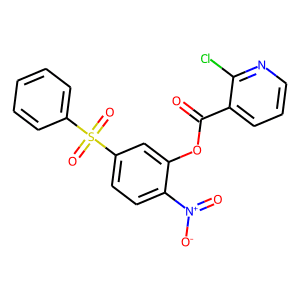 2-nitro-5-(phenylsulphonyl)phenyl 2-chloronicotinate