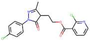 2-[1-(4-chlorophenyl)-3-methyl-5-oxo-4,5-dihydro-1H-pyrazol-4-yl]ethyl 2-chloronicotinate