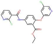 ethyl 5-{[(2-chloro-3-pyridyl)carbonyl]amino}-2-[(5-chloro-3-pyridyl)oxy]benzoate