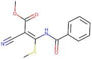 methyl 3-(benzoylamino)-2-cyano-3-(methylthio)acrylate