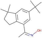 1-[6-(tert-butyl)-1,1-dimethyl-2,3-dihydro-1H-inden-4-yl]ethan-1-one oxime