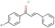 1-(4-bromophenyl)-3-pyridinium-1-ylprop-2-en-1-one chloride
