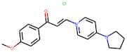 1-(4-methoxyphenyl)-3-(4-tetrahydro-1H-pyrrol-1-ylpyridinium-1-yl)prop-2-en-1-one chloride