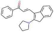 1-phenyl-3-(2-tetrahydro-1H-pyrrol-1-yl-1H-inden-3-yl)prop-2-en-1-one