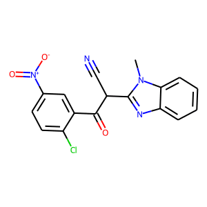 3-(2-chloro-5-nitrophenyl)-2-(1-methyl-1H-benzo[d]imidazol-2-yl)-3-oxopropanenitrile