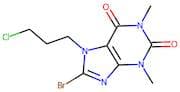 8-bromo-7-(3-chloropropyl)-1,3-dimethyl-2,3,6,7-tetrahydro-1H-purine-2,6-dione