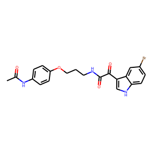 N1-{3-[4-(acetylamino)phenoxy]propyl}-2-(5-bromo-1H-indol-3-yl)-2-oxoacetamide