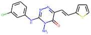 4-amino-3-(3-chloroanilino)-6-[2-(2-thienyl)vinyl]-1,2,4-triazin-5(4H)-one
