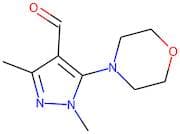 1,3-dimethyl-5-morpholino-1H-pyrazole-4-carboxaldehyde