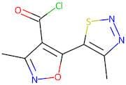 3-methyl-5-(4-methyl-1,2,3-thiadiazol-5-yl)-4-isoxazolecarbonyl chloride