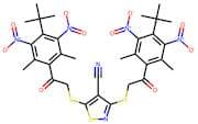 3,5-di({2-[4-(tert-butyl)-2,6-dimethyl-3,5-dinitrophenyl]-2-oxoethyl}thio)isothiazole-4-carbonitri…