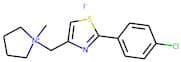 1-{[2-(4-chlorophenyl)-1,3-thiazol-4-yl]methyl}-1-methyltetrahydro-1H-pyrrolium iodide
