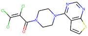 2,3,3-trichloro-1-(4-thieno[2,3-d]pyrimidin-4-ylpiperazino)-2-propen-1-one