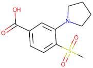 4-(Methylsulphonyl)-3-(pyrrolidin-1-yl)benzoic acid