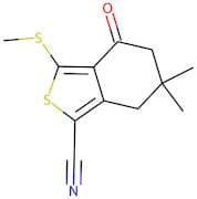 6,6-Dimethyl-3-(methylthio)-4-oxo-4,5,6,7-tetrahydrobenzo[c]thiophene-1-carbonitrile