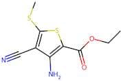 ethyl 3-amino-4-cyano-5-(methylthio)thiophene-2-carboxylate