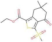 ethyl 6,6-dimethyl-3-(methylsulphonyl)-4-oxo-4,5,6,7-tetrahydrobenzo[c]thiophene-1-carboxylate