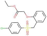 ethyl 2-(2-{[(4-chlorophenyl)sulphonyl]methyl}phenoxy)acetate