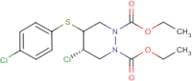 diethyl 4-chloro-5-[(4-chlorophenyl)thio]hexahydropyridazine-1,2-dicarboxylate