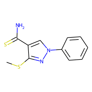 3-(methylthio)-1-phenyl-1H-pyrazole-4-carbothioamide