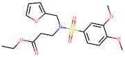 Eethyl 3-[[(3,4-dimethoxyphenyl)sulphonyl](2-furylmethyl)amino]propanoate