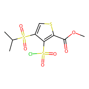 methyl 3-(chlorosulphonyl)-4-(isopropylsulphonyl)-2-thiophenecarboxylate