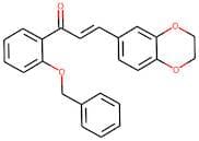 1-[2-(benzyloxy)phenyl]-3-(2,3-dihydro-1,4-benzodioxin-6-yl)prop-2-en-1-one