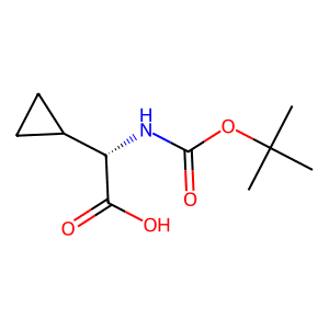 (2S)-2-Amino-2-cyclopropylethanoic acid, N-BOC protected