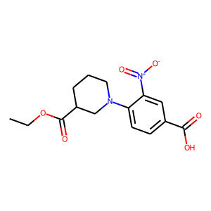 4-[3-(Ethoxycarbonyl)piperidin-1-yl]-3-nitrobenzoic acid