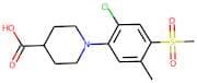 1-[2-Chloro-5-methyl-4-(methylsulphonyl)phenyl]piperidine-4-carboxylic acid
